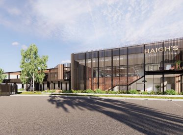 CIP Construction Project - Haigh's Chocolates front view